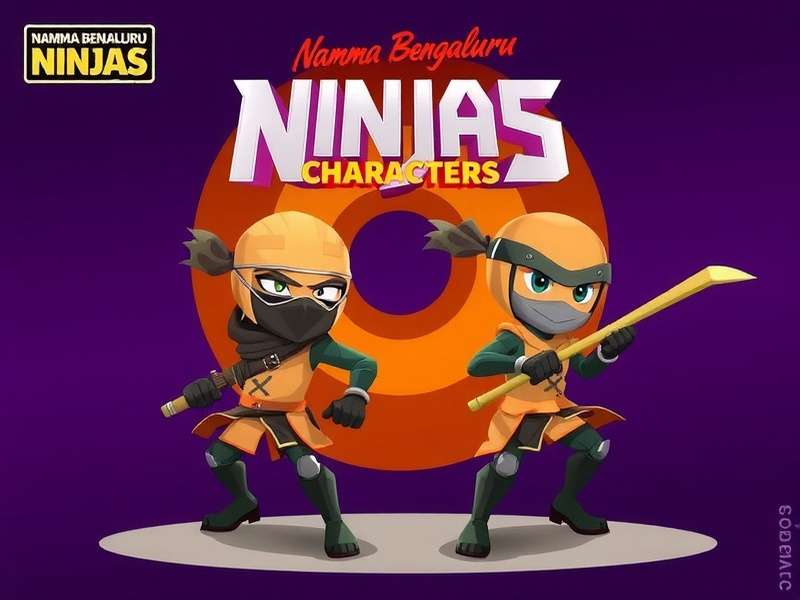 The three ninja classes in Namma Bengaluru Ninjas Namma Bengaluru Ninjas Characters